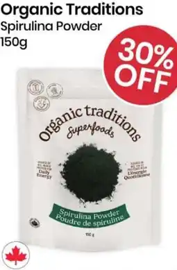 Healthy Planet Organic Traditions Spirulina Powder offer