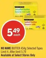 Shoppers Drug Mart Salted butter offer