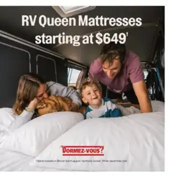 Dormez Vous RV Queen Mattresses offer