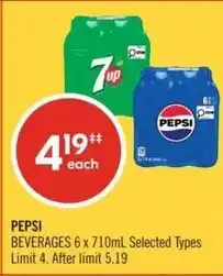 Shoppers Drug Mart Pepsi beverages offer