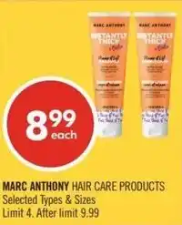 Shoppers Drug Mart Marc anthony hair care products offer