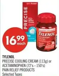 Shoppers Drug Mart Tylenol precise cooling cream or acetaminophen offer
