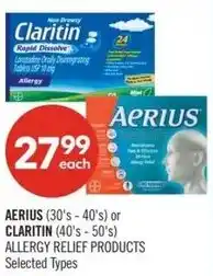 Shoppers Drug Mart Aerius or claritin offer