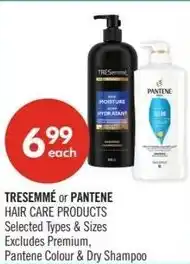 Shoppers Drug Mart Tresemme or pantene hair care products offer