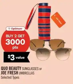 Shoppers Drug Mart Quo beauty or joe fresh offer