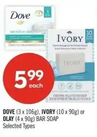 Shoppers Drug Mart Dove ivory dove or olay offer