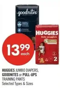 Shoppers Drug Mart Huggies goodnites or pull ups offer