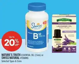 Shoppers Drug Mart Natures truth or swiss natural offer