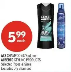 Shoppers Drug Mart Axe or alberto offer