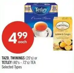 Shoppers Drug Mart Tazo twinings or tetley offer