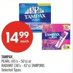 Shoppers Drug Mart Tampax offer