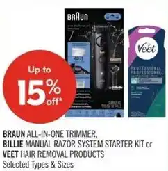 Shoppers Drug Mart Braun billie or veet offer