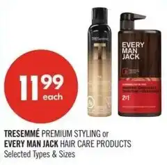 Shoppers Drug Mart Tresemmé or every man jack offer