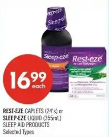 Shoppers Drug Mart Rest eze or sleep eze offer