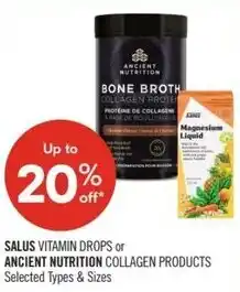 Shoppers Drug Mart Salus or ancient nutrition offer