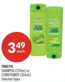 Shoppers Drug Mart Fructis offer