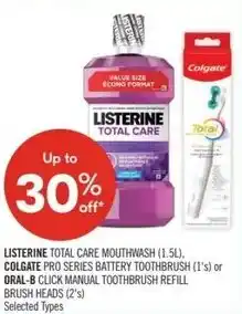 Shoppers Drug Mart Listerine colgate oral b offer