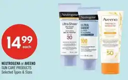 Shoppers Drug Mart Neutrogena or aveeno offer