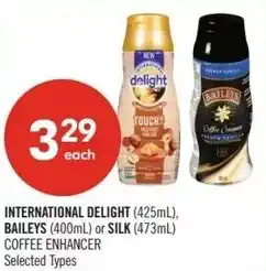 Shoppers Drug Mart International delight baileys or silk offer