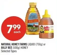 Shoppers Drug Mart Natural honey farms or billy bee offer