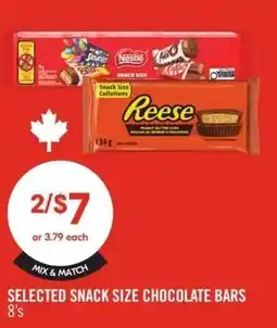 Shoppers Drug Mart Selected snack size chocolate bars offer