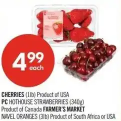 Shoppers Drug Mart Cherries pc farmers market offer