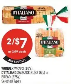 Shoppers Drug Mart Wonder d italiano offer