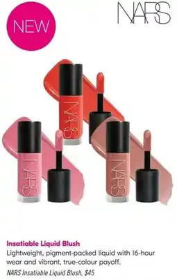 Shoppers Drug Mart Nars insatiable liquid blush offer