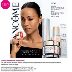 Shoppers Drug Mart Lancôme Absolue Longevity MD Intercept The Cream Refill offer