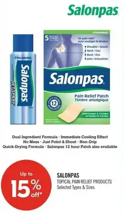 Shoppers Drug Mart Salonpas offer