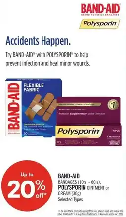 Shoppers Drug Mart Band aid polysporin offer