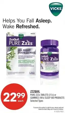 Shoppers Drug Mart ZzzQuil offer