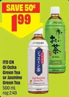 FreshCo Ito en oi ocha green tea or jasmine green tea offer