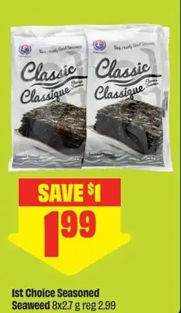 FreshCo Ist Choice Seasoned Seaweed offer