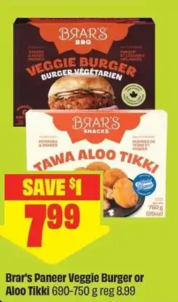 FreshCo Brars Paneer Veggie Burger or Aloo Tikki offer