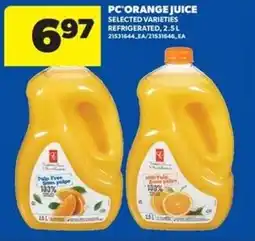 Real Canadian Superstore Pc orange juice offer