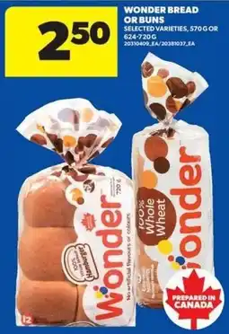 Real Canadian Superstore Wonder bread or buns offer