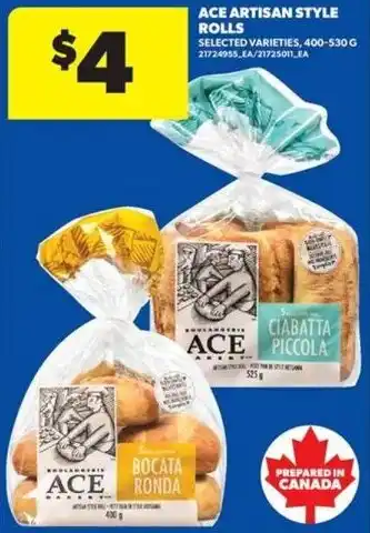 Real Canadian Superstore Ace artisan style rolls offer