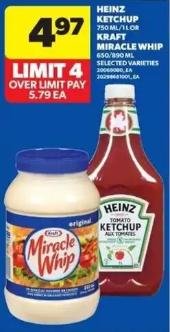 Real Canadian Superstore Heinz ketchup ketchup miracle whip offer