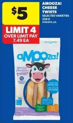 Real Canadian Superstore Amooza cheese twists offer