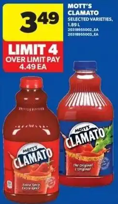 Real Canadian Superstore Motts clamato offer