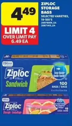Real Canadian Superstore Ziploc storage bags offer