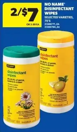 Real Canadian Superstore No name disinfectant wipes offer