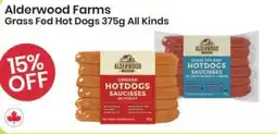 Healthy Planet Alderwood Farms Grass Fed Hot Dogs All Kinds offer