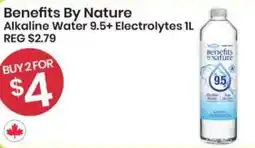 Healthy Planet Benefits By Nature Alkaline Water 9.5+ Electrolytes offer