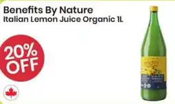 Healthy Planet Benefits By Nature Italian Lemon Juice Organic offer