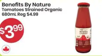 Healthy Planet Benefits By Nature Tomatoes Strained Organic offer