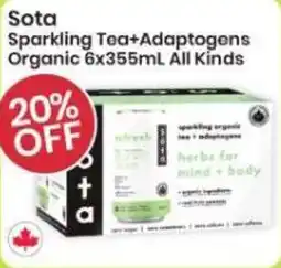 Healthy Planet Sota Sparkling Tea+Adaptogens Organic All Kinds offer