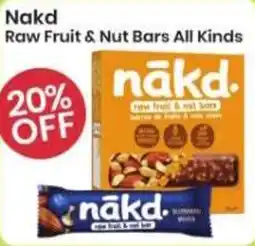 Healthy Planet Nakd Raw Fruit & Nut Bars All Kinds offer