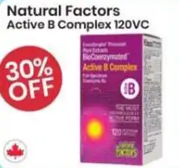 Healthy Planet Natural Factors Active B Complex 120VC offer
